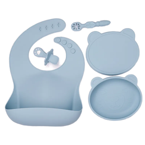 Juego de Alimentación para Bebés de Silicona sin BPA, Grado Alimenticio, para el Destete, Incluye Plato con Ventosa, Utensilios y Tazón con Dibujos Animados - Disponible para OEM y ODM - Product Image 4