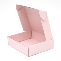 Boîte d'expédition cosmétique rose pour fournisseur OEM, boîte d'emballage e-commerce, boîte cadeau cosmétique en carton ondulé personnalisée avec LOGO, boîte d'expédition postale