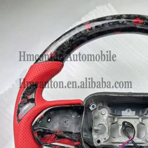 Le volant de direction en cuir perforé en fibre de carbone forgée le plus populaire pour Dodge Challenger - Product Image 2