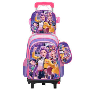 Juego <span class=keywords><strong>de</strong></span> 3 Piezas <span class=keywords><strong>de</strong></span> Mochila Escolar con Ruedas para Niños, con Lonchera y Estuche para Lápices, Impermeable, Ligera, con Protección para la Columna Vertebral, para <span class=keywords><strong>Primaria</strong></span> - Product Image 1