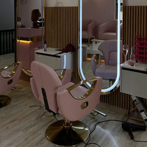Meubles de Salon de coiffure commercial de haute qualité rotatif inclinable salon de coiffure chaise de <span class=keywords><strong>lune</strong></span> chaise de Salon de coiffure - Product Image 1