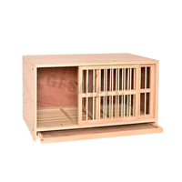 Cage à oiseaux modulaire en bois toutes saisons pour les pigeons de course Loft pour les pigeons d'élevage Fermeture à bouton Conception respirante