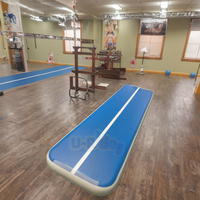 DWF Matelas pneumatique gonflable Tapis d'entraînement Tapis de gymnastique Yoga à domicile Large 10ft