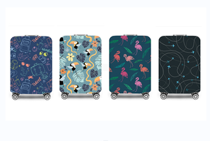 Proteja los arañazos del equipaje y su cubierta protectora <span class=keywords><strong>a</strong></span> prueba de polvo para maleta de alta elasticidad Spandex diseño único cubierta de equipaje - Product Image 6