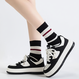 2024 autunno nuove scarpe da uomo singole scarpe da uomo con fondo spesso bianche lato singolo - Product Image 1