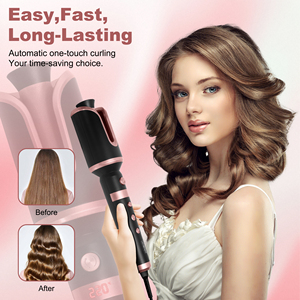 Rizador de pelo de hierro giratorio de onda grande de cerámica de calentamiento rápido, rizador automático portátil para viajes - Product Image 2