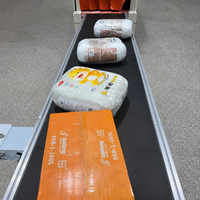Mesin Pengemas Susut Panas Otomatis Listrik 850 30 Paket/Menit Pembungkus Terowongan Susut Film PE POF untuk Popok dan Makanan