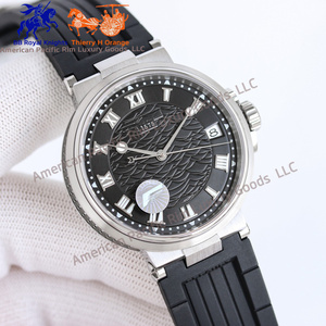 Montre mécanique automatique de luxe Bre-guet 2025 avec logo personnalisé, style couple d'affaires, acier 904, verre saphir, même style Ronda BV - Product Image 3