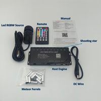 Kit d'éclairage LED à fibres optiques PMMA 6W de type split pour voiture, lumière d'ambiance DC12V, mini ciel étoilé RGBW, changement de couleur, contrôle par APP/télécommande/voix, IP44