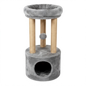 Tour pour chat Atlanta Silver Cloud avec repose-places doux - Product Image 1