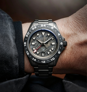 Orologi Automatici GMT da Uomo 40MM con Movimento Miyota 9075, Ghiera Fissa in Fibra di Carbonio Forgiata, 24 Ore, Completamente Luminosi - Product Image 5