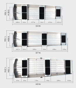 Nouveau certifié CE 30ft aluminium péniche de débarquement Dv coque <span class=keywords><strong>fond</strong></span> <span class=keywords><strong>plat</strong></span> 11ft/12ft/13ft bateaux soudés pêche activités de plein air pas cher - Product Image 3