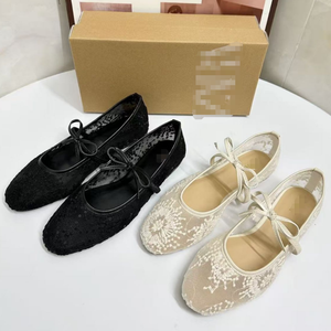 F703 ZA 2026 Nuevas Sandalias Populares para Mujer, Sandalias Planas de Playa con Punta Redonda, Blancas y Doradas, Ligeras, Tipo Bailarinas - Product Image 3