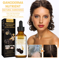 Sérum capillaire unisexe au Ganoderma hydratant et réparateur pour cheveux gris et ternis 30ml