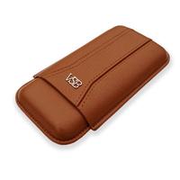 Pochette en cuir de voyage multifonctionnelle, sac personnalisé pour Cigarette, sac brun et noir avec fermeture à glissière pour tabac, étui en rouleau avec Logo Portable