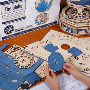 Robotime Rokr DIY Bois Artisanat Jouet ST002 Le <span class=keywords><strong>Globe</strong></span> Modèle <span class=keywords><strong>3D</strong></span> Puzzles En Bois Pour Adultes - Product Image 6