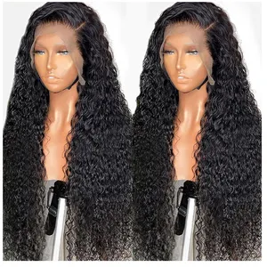26 Inch Water Wave Human Hair Wigs For Women 4X4 HD Lace Front Wigs Human Hair Lace Closure Curly Lace Frontal Wig