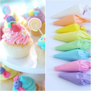 1 PCS Disposable Blue Cone Cellophane Bags for Parties Package Custom Plastic CMYK Printing Oven Safe Cake Decorating Tool - Product Image 4
