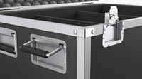 Flight Case des fabricants de rack 16U pour amplificateurs/équipement audio avec carte de roulette
