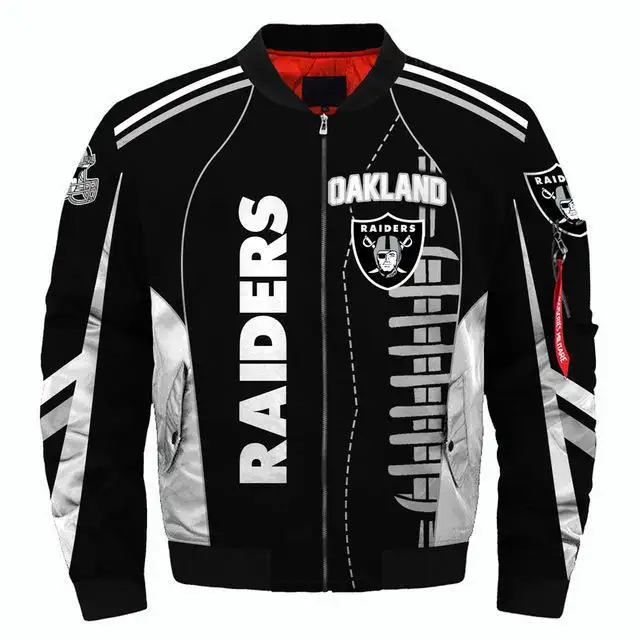 2022 moda futbol ceket adam spor ceket Las Vegas Raiders erkek spor sıcak ceket