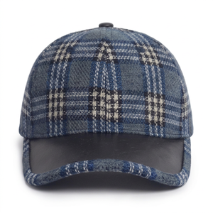 Gorra de Béisbol a Cuadros Unisex, Estilo Casual, Primavera Otoño, Patrón a Cuadros, Algodón, Adulto - Product Image 1