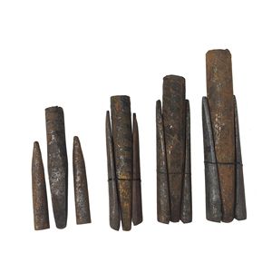Ciseau en acier pointu Brother Kui pour fendre la pierre, outil de fendeuse de roche pour maçonnerie, série 14-36 - Product Image 1