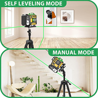Niveau laser 4D 16 lignes à auto-nivellement haute précision 360°, outil à batterie rechargeable, modèle à tête rotative LL-16AM-2