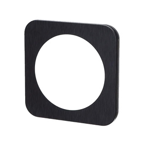 Placca da parete in alluminio nero a 1 chiave, ideale per impianti elettrici e automazione domestica. - Product Image 1