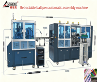 Machine d'assemblage de stylos à bille rétractables haute vitesse avec alimentateur vibrant multi-stations