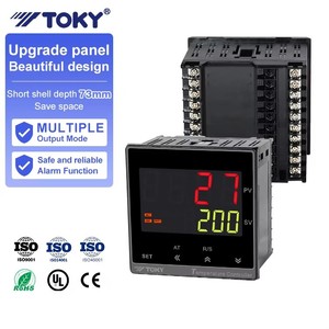 Controlador de Temperatura Digital PID con Salida SSR de Marca Privada TOKY, con Pantalla Digital y RS485 Modbus - Product Image 1