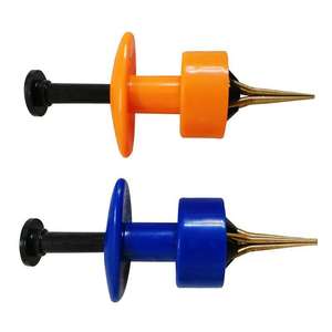 New Type Pellet Bait Clip Blue Cone Shape Plastic Fishing Tackle With Orange Beads For <b>Worm</b> Feeder - Product Image 4