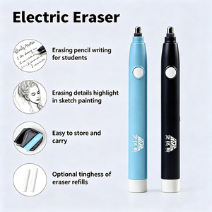 Gomme électrique pour dessin artistique conviviale pour les enfants, les étudiants, la peinture, le caoutchouc, la batterie, le crayon, les fournitures de bureau et scolaires - Product Image 2
