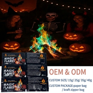 Usine personnalisé pas cher prix de gros flamme couleur flamme magique Kit De Flamas pour bois poudre feu flammes colorées colorant - Product Image 4