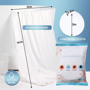 Serviette de bain jetable en coton non tissé 70x140 pour hôtel, écologique, portable, compressée, motifs imprimés sportifs, pour voyage - Product Image 4