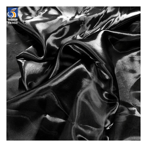 YX581-3 Noir Tissu <span class=keywords><strong>Organza</strong></span> de Robe de Mariée Premium Fluide à l'Éclat Métallique - Tissu Liquide en Soie pour Accessoires de Mariée et Projets DIY de Créateur - Product Image 3