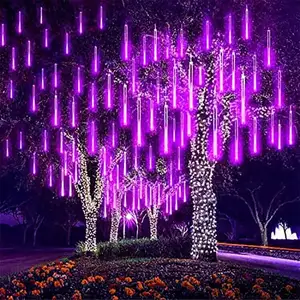Meteorsc hauer Regen lichter 30cm 8 Röhren 192 LED Weihnachts lichter Stecken Sie Schneefall LED-Leuchten im Freien wasserdicht ein