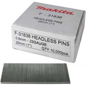 MAKITA - F-32142 goupilles inox sans tête (10000 pièces) -EAN 0088381292702 BRADS, ÉPINGLES ET CLOUS AGRAFES MÉTALLIQUES - Product Image 1