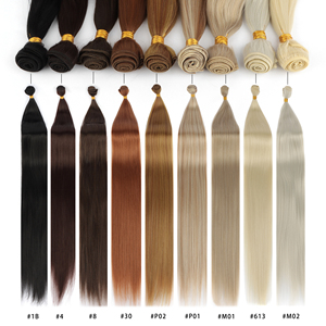 Faisceaux de Cheveux Synthétiques Droits Osseux en <span class=keywords><strong>Fibre</strong></span> Naturelle Premium pour Vendeurs de Cheveux Synthétiques, Tissage Synthétique pour Tresses - Product Image 6