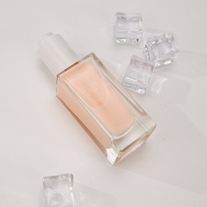 Ensemble de flacons en verre bleu rose <span class=keywords><strong>dégradé</strong></span> de luxe, flacon pompe <span class=keywords><strong>carré</strong></span> pour cosmétiques, 30 ml, 50 ml, 100 ml, flacon vide pour sérum, lotion, spray, vente en gros - Product Image 4