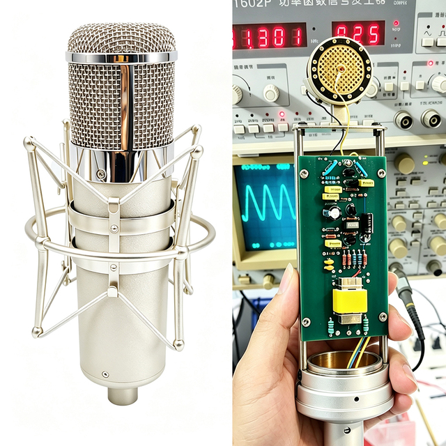 U47A 2 Cardioid Condenser Microphone 34mm Gold Diaphragm 48V Phantom Power Professional Vocal Instrument Recording Mic