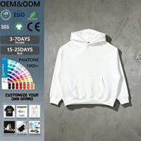 Sweat-shirts épais en coton mélangé de haute qualité, doublés de polaire, unis, lourds, surdimensionnés, avec logo personnalisé, grandes tailles pour hommes