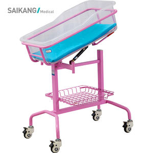 Cuna de Hospital para Bebés y Niños, Modelo X01-5, con Ruedas, Función Única, Metálica, para Uso Médico, de Plástico, para Recién Nacidos y Pediátricos, Manual - Product Image 4