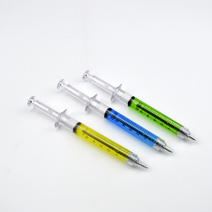 Stylos à bille à bille en plastique, <span class=keywords><strong>aiguille</strong></span> en forme de seringue, nouveauté - Product Image 2