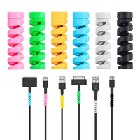 Étuis de protection de câble usb à spirale, haute qualité, accessoires pour mobiles, mini sac de protection de câble de données, étui de chargement en silicone