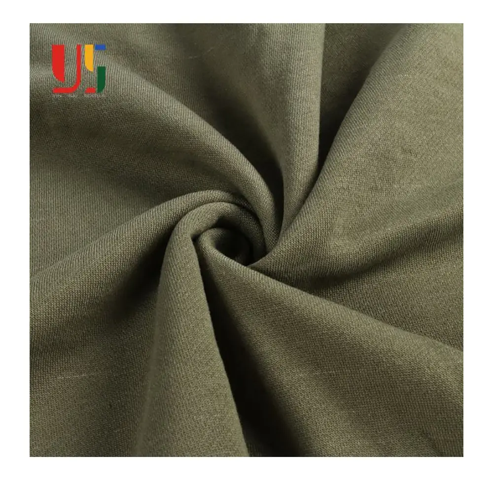 Free sample green acrylic french terry dty Canadian upholstery 100 polyester fleece fabric