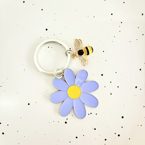 Creative Stylish Flower Keychain Car <b>Key</b> <b>Ring</b> Female <b>Bag</b> Charm Pendant Fashion Tassel Keyring Four Leaf Clover <b>Key</b> Chains Metal - Product Image 2
