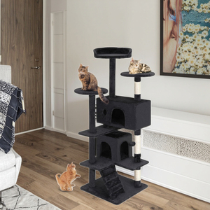 Menara kucing Multi-Level tahan lama kucing menggaruk <span class=keywords><strong>Post</strong></span> nyaman melompat Platform menghemat ruang dalam ruangan kucing Kondominium mebel Playhouse - Product Image 5