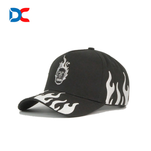 2025 en stock rojo personalizado 3D bordado logo sombreros de 5 paneles gorras deportivas con estampado de hojaldre Gorras gorra de béisbol de algodón para Unisex - Product Image 5