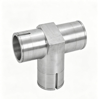 Adaptateur en T en alliage usiné CNC, accessoires pour conduites pneumatiques