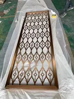 Paravents intérieurs ECT, cloisons décoratives, design moderne, écran en métal, séparateur de pièce, couleur marbre, séparateur mural